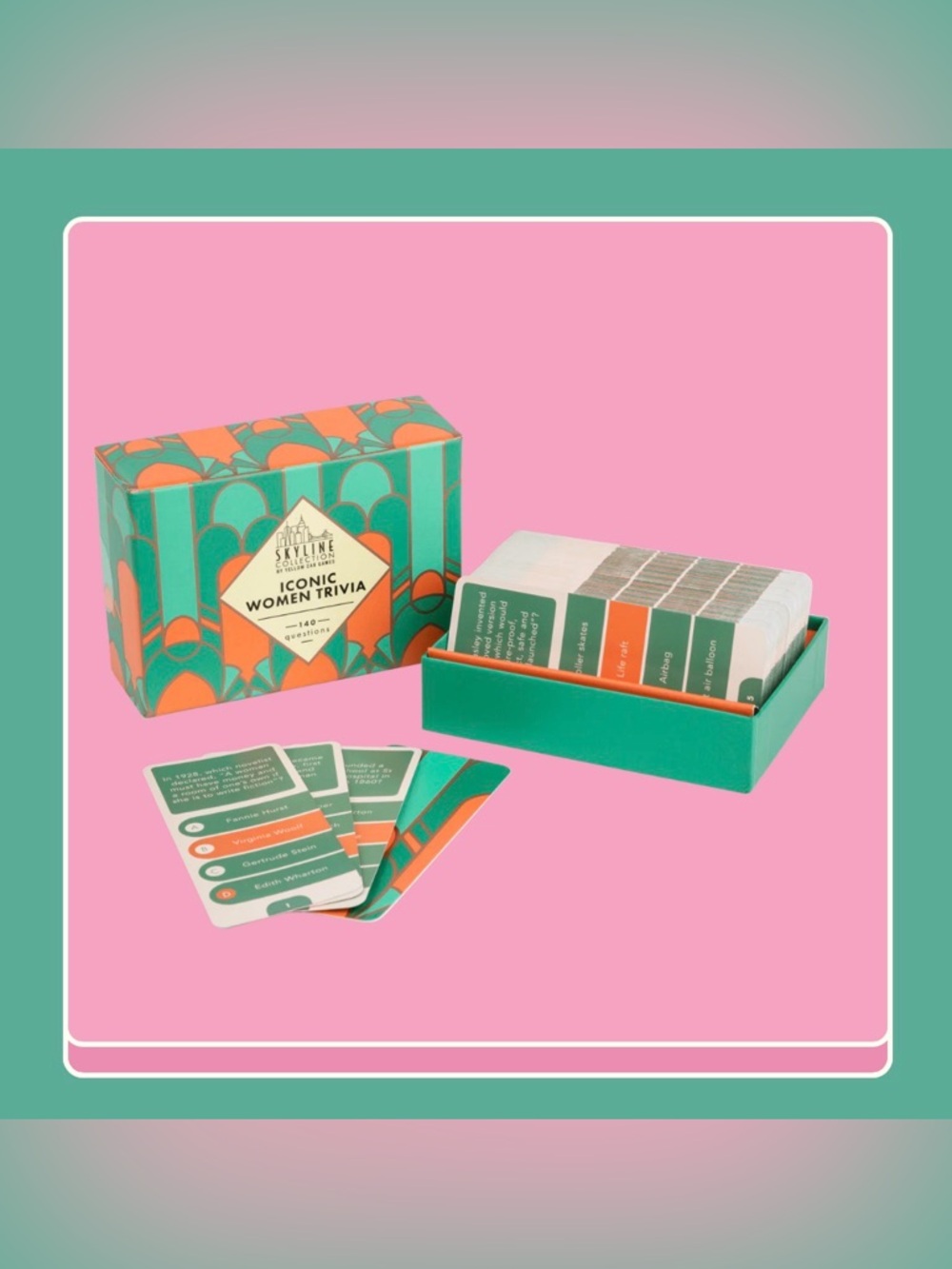 BNIB SKYLINE COLLECTION BY YELLOW CARD GAMES ICONIC WOMEN TRIVA CARD GAME